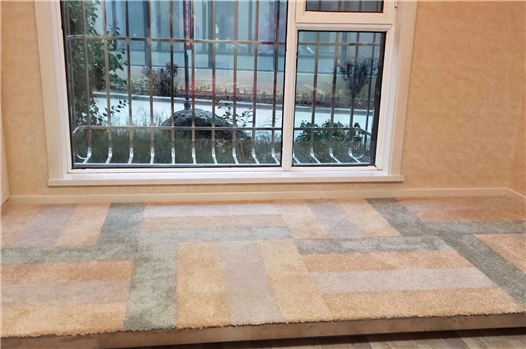 飄窗拼塊毯鋪裝案例