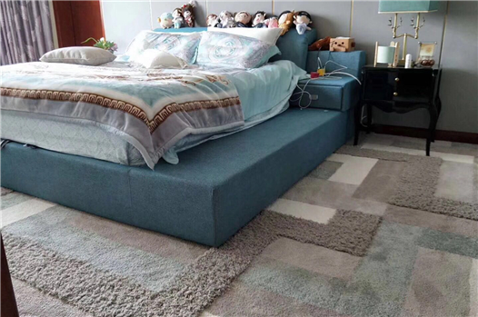 臥室拼塊毯魚骨&豎拼滿鋪案例