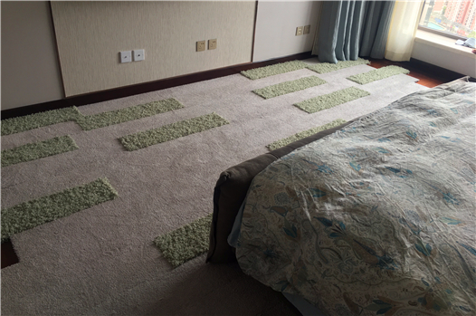 臥室拼塊毯豎拼鋪裝案例