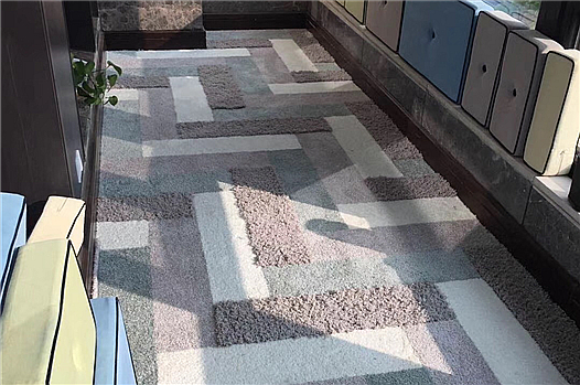 陽臺魚骨圖拼塊毯鋪裝案例